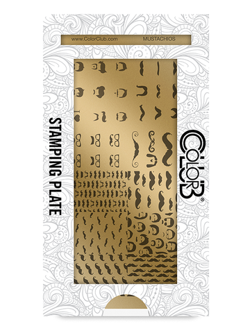 Mustachios Nail Art Stamping Plate